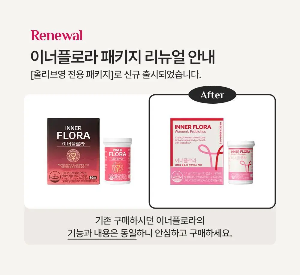[질유산균] 유한건강생활 덴마크 이너플로라 유산균 UREX프로바이오틱스 상세페이지 12